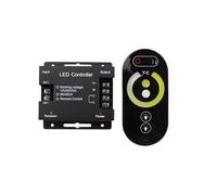 Controlador de tira de luz LED de temperatura de color dual 5050, control remoto táctil, atenuador de tira de luz