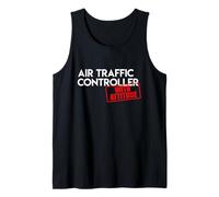 Controlador de tráfico aéreo con el Regalo del Aeropuerto de la Actitud del aeródromo Camiseta sin Mangas