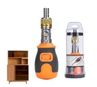 Controlador de trinquete, destornillador de trinquete | Herramienta de reparación de destornillador de trinquete de precisión 8 en 1 | Controlador de trinquete portátil para computadora de