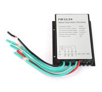Controlador de turbina eólica 600W, 12V/24V automático 48V Impermeable Generador de turbina eólica Regulador aerogeneradores de viento eólica PWM del controlador de carga (12V/24V(Automática))