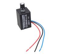 Controlador de velocidad continuo mejorado de 12 V, 24 V, 7 A | Controlador de velocidad del motor de aluminio, regulador de velocidad continuo para aplicaciones de motor de ventilador y