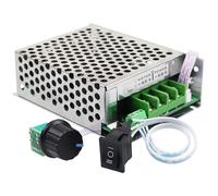Controlador de velocidad de motor de CC, controlador PWM ajustable de 10 V-60 V 30 A, regulador de motor PWM cepillado con luz indicadora e interruptor, de de CC, de