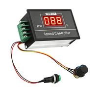Controlador de Velocidad de Motor PWM DC 6-60V 12V 24V 36V 48V 30A Pantalla Digital Regulador LED Ajustable con Interruptor Parada Arranque Regulador de Velocidad Generador