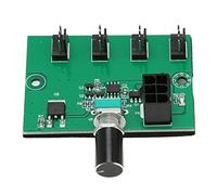 Controlador de velocidad de ventilador de chasis, concentrador de ventiladores PWM de 4 canales para ventiladores de PC de 4 pines, 3 pines y 2 pines, adaptador de velocidad de