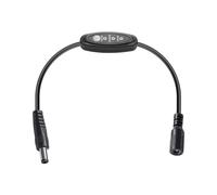 Controlador de velocidad de ventilador para ventilador de refrigeración de 5 V, conector hembra a macho de 5,5 x 2,1 mm, para proyectos de