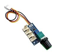 Controlador de Velocidad de Ventilador PWM DC 12 V 4 Canales 4 Pines, Regulador para Chasis de Ordenador PC, Potenciómetro Ajustable con Bornes Pre-cableados