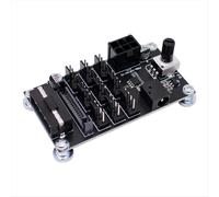 Controlador de velocidad de ventilador PWM violento para chasis de computadora, 9 vías, 12 V, 4 pines, alto-