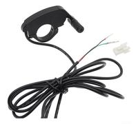 Controlador de velocidad del acelerador del pulgar derecho para bicicleta eléctrica y scooter con operación de empuje, material ABS robusto e integración eléctrica de tres cables (A)