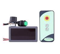 Controlador de velocidad del motor, 6V 12V 24V PWM DC Regulador de velocidad del motor Pantalla digital con controlador remoto IR, Perilla de velocidad del 0-100%