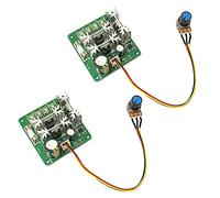 Controlador de velocidad del motor 6V-90V DC Motor Bomba CCMHCN PWM Controlador de velocidad 15A PLC DC Motor Controlador de velocidad con botón de control (2 PCS)
