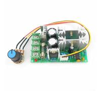 Controlador de velocidad del motor CC 9-60V 1200W 20A Módulo de control de velocidad con potenciómetro compatible con regulación de velocidad de motor industrial, potencia dual