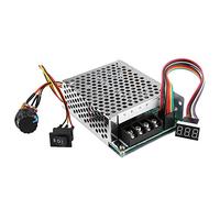 Controlador de velocidad del motor DC, DC10V-55V PWM Regulador regulador continuo ajustable reversible Controlador de velocidad del motor DC cepillado con pantalla digital