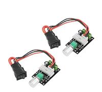 Controlador de velocidad del motor DC PWM 1203BB 6V12V24V 3A 80W velocidad ajustable reversible pulso hacia adelante y hacia atrás botón de interruptor de control (2PCS)