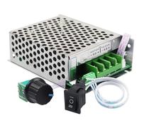 Controlador de velocidad del motor de CC ajustable de 10 V a 60V 30 A Regulador PWM cepillado con interruptor e indicador para la bomba eléctrica Bomba del ventilador Control de proyecto de bric