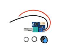 Controlador De Velocidad Del Motor Del Ventilador PWM De 4 Pines Con Interruptor De Perilla Regulador De Velocidad Del Ventilador De 1 Canal Equipo Eléctrico(With wire)