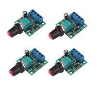 Controlador de velocidad del motor PWM CC, 4 unidades, 1,8 V-12 V, 2 A, 30 W, regulador de velocidad ajustable de bajo voltaje con interruptor de potenciómetro, 1803BK 1803B para motores de corriente