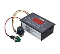 Controlador de Velocidad del Motor, Regulador de Velocidad, Regulador de Voltaje Motor, DC 6-60V 6V 12V 24V 48V 30A, con Interruptor de Arranque y Parada, Pantalla Digital Potenciometro de Motor