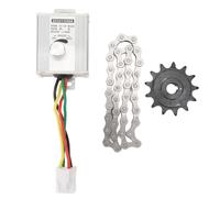Controlador de velocidad del motor YizIsecce para 12V 500W, 38 secciones de cadena, para 410 spqueket modelo 13T, interruptor duradero, control de alto rendimiento