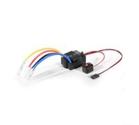 Controlador de velocidad electrónico cepillado de 60 A diseñado para coches y barcos RC con protección de batería integrada y fácil programación a través de la tapa (rojo)