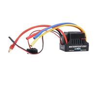Controlador de velocidad electrónico para coches de control remoto, 60 A, resistente al agua y sin escobillas, compatible con, HSP, Axial, Traxxas, soporte