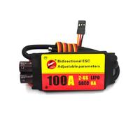 Controlador de velocidad electrónico sin escobillas de 12 A, 20 A, 40 A, 60 A, 80 A, 100 A, salida de potencia bidireccional, control remoto de velocidad del vehículo, control de motor sin escobillas