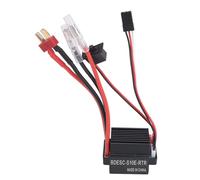 Controlador de velocidad ESC cepillado 60A, controlador de velocidad electrónico profesional con enchufe T de doble vía, corriente máxima de 320A con disipación de calor rápida,