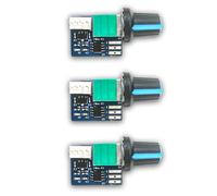 Controlador de velocidad PWM para ventilador de caja de computadora, 3 unidades, 12 V, unidireccional