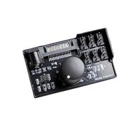 Controlador de ventilador de PC: accesorio de refrigeración PWM de 4 pines de 7,6 cm, botón de ajuste de velocidad, herramienta de gestión eficiente del ventilador de escritorio para overclocking