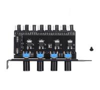 Controlador de ventilador de PC con 8 canales y 4 perillas, sistema de gestión térmica inteligente con resistencia ajustable y capacidades de