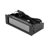 Controlador de Ventilador de PC con Pantalla LCD Grande, 5 Ventiladores, Control de Velocidad, Sensor de Temperatura de CPU, Panel Frontal de Bahía de Unidad de Refrigeración de
