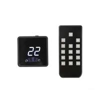 Controlador de ventilador PWM con control remoto | 4 pines 5V/12V/24V DC | Entrada de carga rápida USB-C PD/QC | Pantalla digital | Bajo ruido para proyectos de refrigeración de PC de bricolaje (tipo