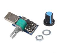 Controlador de ventilador USB de 5 W, regulador continuo para refrigeración de PC, módulo de voltaje ajustable de 2,5 V-8 V con interruptor de perilla para ventiladores de escritorio