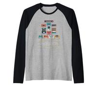 Controlador de videojuegos Evolution 80s 90s Retro Gaming Gamer Camiseta Manga Raglan