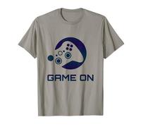 Controlador de Videojuegos Game On, símbolo del Logotipo de un Jugador, 1 Color Camiseta