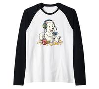 Controlador de Videojuegos Samoyedo Dog, Consola de PC, Nerd Camiseta Manga Raglan