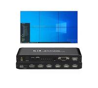 Controlador de videowall HDMI 4K 2x3, procesador de pantalla para montaje de pantallas de TV 1x2, 1x4, 1x3, 2x1, 3x1, 4x1 y 6, con enchufe europeo.