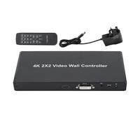 Controlador de videowall RS232Control Control remoto IR Salida HDMI Pantalla HD Plug and Play Rotación de 180 grados Empalme de pantalla Entrada 4K