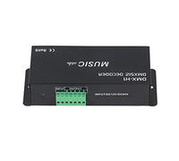 Controlador Decodificador de Pantalla Digital LED DMX 512 de 4 Canales, Atenuación RGB Ajustable para Bares, Hoteles, Bares Sobrios (8A por canal)