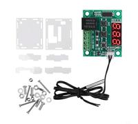 Controlador digital de 12 V para W1209-50 a 110 °C con interruptor de relé, sensor impermeable, precisión de 0,1 °C, entrada de 12 V CC, indicador de luz azul y roja (luz roja)