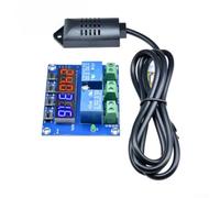 Controlador digital de higrostato y termostato XH-M452, relé dual de 12 V CC, resolución de 0.1% RH, diseño compacto para sistemas HVAC y de almacenamiento