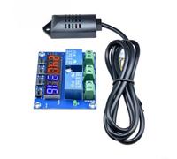 Controlador digital de humedad de temperatura XH-M452, salida de relé dual de 12 V CC, rango de -20 °C a 60 °C, precisión de 0.1% RH, módulo de sensor compacto para incubadora de invernadero