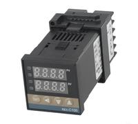 Controlador digital de temperatura REXC100 con control inteligente PID y salida SSR, compatible con múltiples tipos de sensores para uso industrial