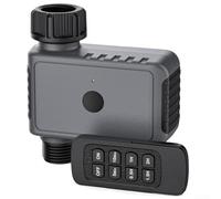 Controlador digital inteligente de riego, temporizador de agua de jardín con control remoto, 6 modos de temporización, IP55, impermeable, para césped de jardín