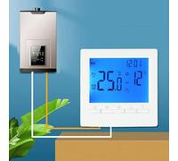 Controlador digital programable de la temperatura ambiente del termostato, dos baterías de 1.5V Termostato programable LCD, para el control eficiente de la calefacción de la habitación