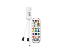 Controlador Direccionable TUYA con Control Remoto de 24 Teclas para RGBIC Smartlife RGBIC Controlador de Tira LED Efecto Chase,B