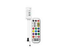 Controlador Direccionable TUYA con Control Remoto de 24 Teclas para RGBIC Smartlife RGBIC Controlador de Tira LED Efecto Chase,A
