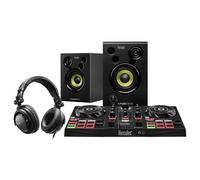 Controlador DJ Hercules DJLearning Kit DJControl Inpulse 200 kit todo en uno con altavoces y auriculares