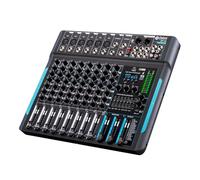 Controlador DJ mezclador DP-10 Mezclador de grabación con reverberación DSP 10 canales y 99 rendimiento profesional Bluetooth 5.0,Portátil