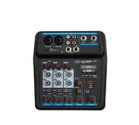 Controlador DJ Mini mezclador portátil profesional de 6 y 4 canales, consola mezcladora de sonido, entrada de ordenador, número de alimentación de 48v, transmisión en vivo for DJ, grabación de Audio