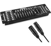 Controlador DMX 192 DMX 512 para escenarios DJ, consola con cable DMX para espectáculos de luz, fiesta, discoteca, pub, club nocturno, bares de DJ y cabeza móvil